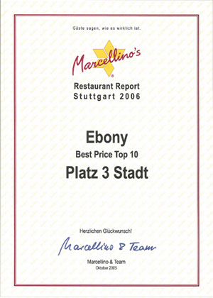 Marcellino''s Restaurant Report 2006